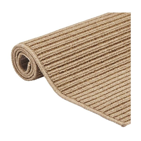 Светлокафяв килим на открито , 133 x 190 cm Plain - Floorita-image-3