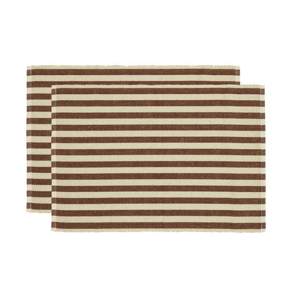 Подложки за хранене в комплект от 2 бр. със смес от юта 33x48 cm Statement Stripe – Södahl