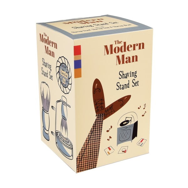 Комплект за бръснене със стойка Modern Man - Rex London-image-3