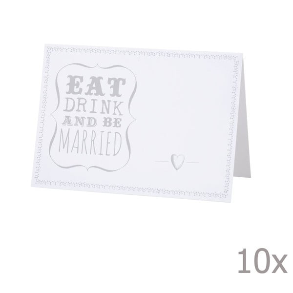 Сватбени етикети Be Married, 10 бр. - Talking tables
