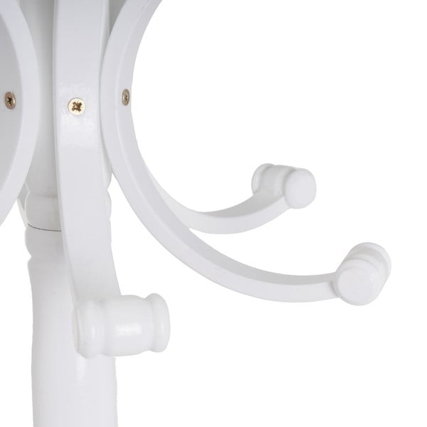 Бяла стойка за връхни дрехи от масивна топола Thonet – Casa Selección-image-1