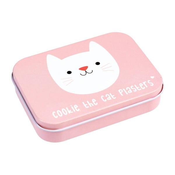 Розова кутия за кръпки Cookie the Cat - Rex London