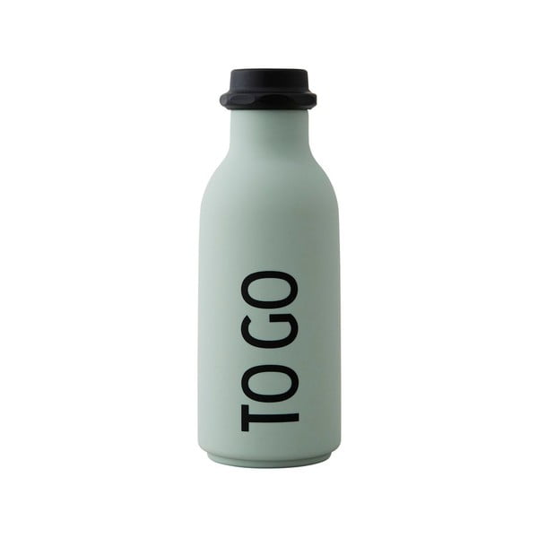 Светлозелена бутилка за вода , 500 ml To Go - Design Letters