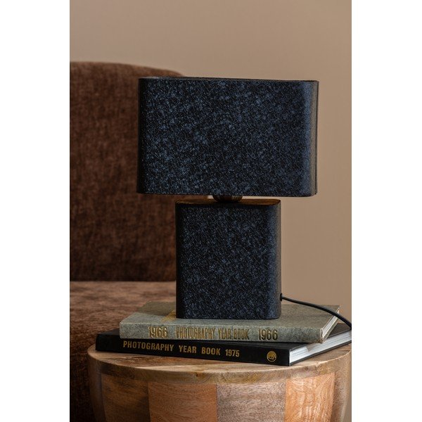 Черна метална настолна лампа (височина 33 cm) Boaz Recto – Leitmotiv-image-1