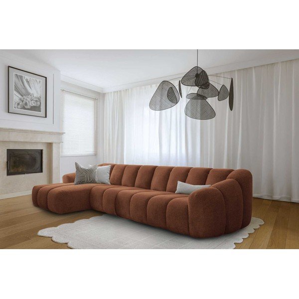 Теракотен ъглов диван (ляв ъгъл) Shell – Miuform-image-2