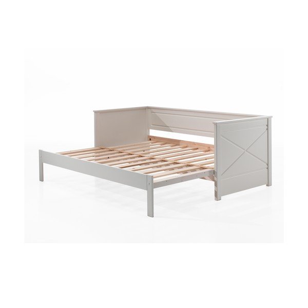 Бяло детско легло 180x200/90x200 cm разтегателно PINO – Vipack-image-3