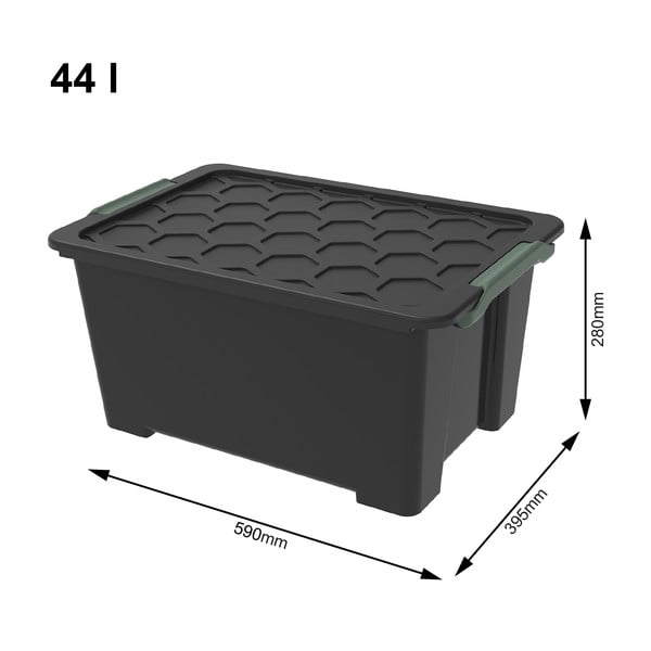 Пластмасова кутия за съхранение с капак Evo Safe - Rotho-image-1