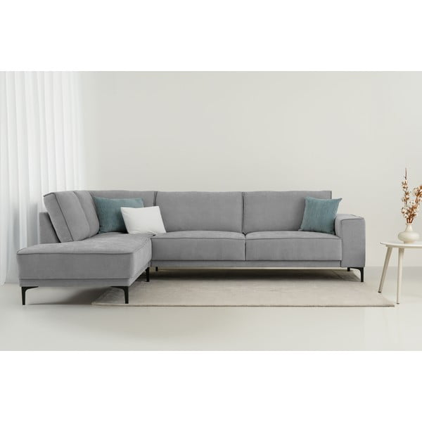 Сив ъглов диван (ляв ъгъл/L форма) Copenhagen – Scandic-image-1