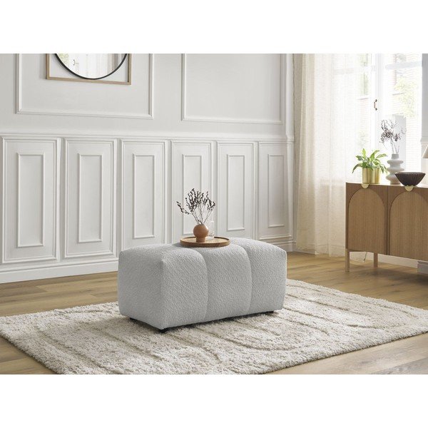 Светлосива табуретка  от букле Roxelane – Bobochic Paris-image-4