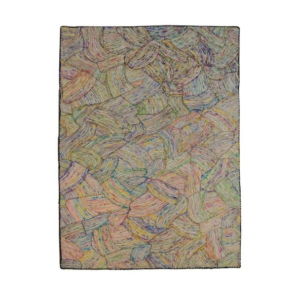Barevný hedvábný koberec s bílými vlákny The Rug Republic Spice Route, 230 x 160 cm