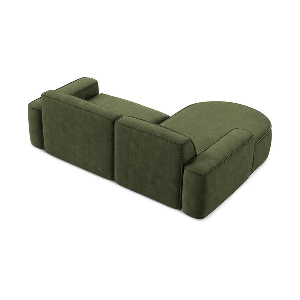 Зелен шенилов ъглов диван (ляв ъгъл) Omao – Makamii-image-3