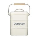 Бял контейнер за компостируеми отпадъци 3 L Living Nostalgia - Kitchen Craft