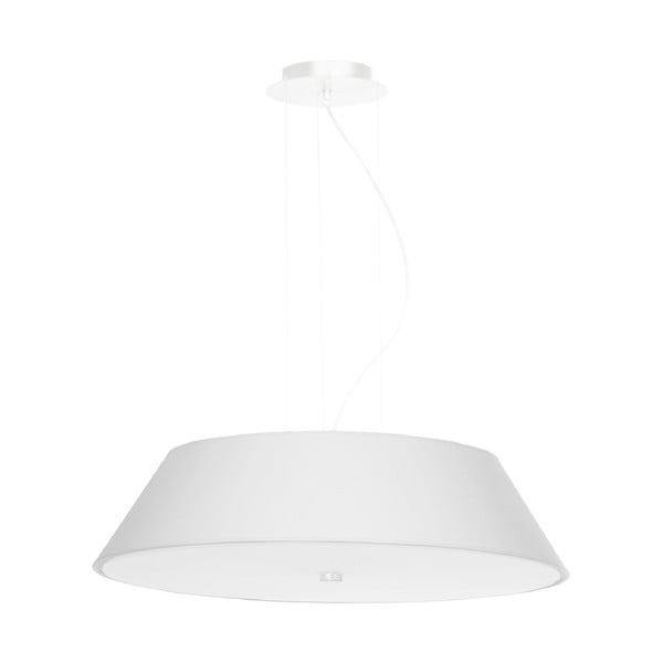 Бяла висяща лампа със стъклен абажур ø 60 cm Hektor - Nice Lamps