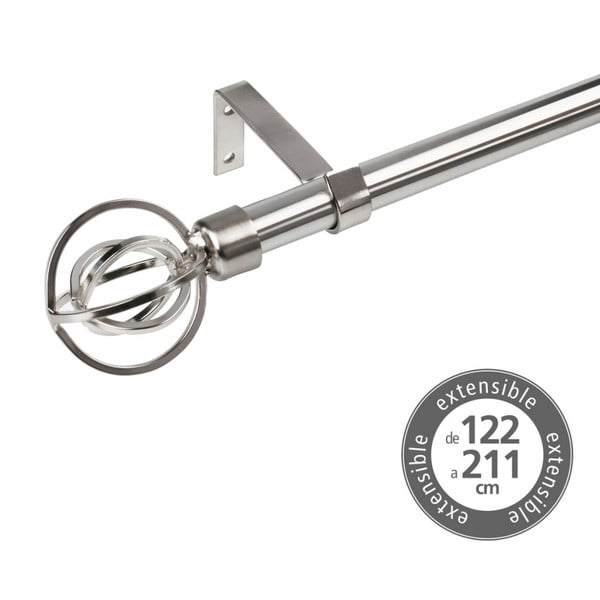 Метален разтегателен корниз 122 - 211 см - Casa Selección-image-1