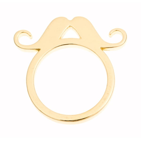 Prsten Gold Moustache