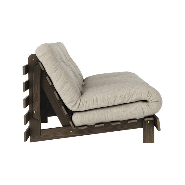 Сиво-бежов ленен разтегателен диван 160 cm Roots Carob – Karup Design-image-4