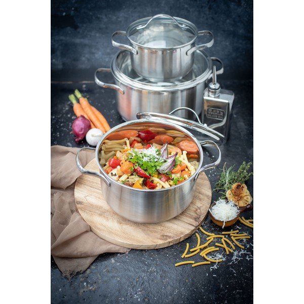 Комплект съдове за готвене от неръждаема стомана 9 бр Horizon - ELO-image-2