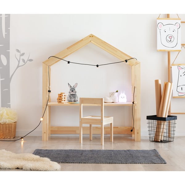 Детска работна маса от бор Клон, 40 x 111 cm - Adeko