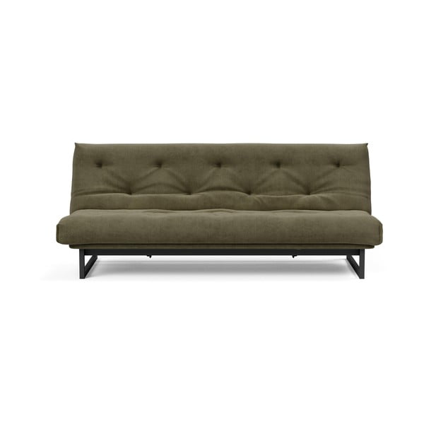 Зелен сгъваем диван от рипсено кадифе 200 cm Fraction – Innovation