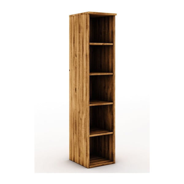 Дъбова дървена етажерка за книги 38x176 cm Vento - The Beds