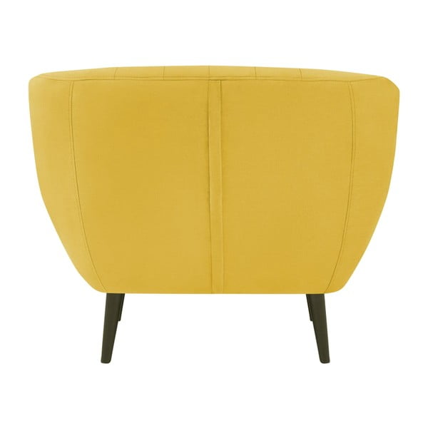 Кресло от жълто кадифе Toscane - Mazzini Sofas-image-4