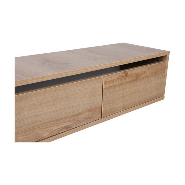 Шкаф за телевизор от декор от дъб  в естествен цвят 180x30x25 cm Rust – Kalune Design-image-4