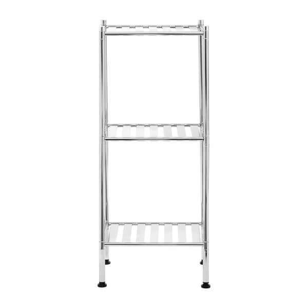 Хромирана количка за съхранение на 3 нива с рафтове - Premier Housewares-image-1