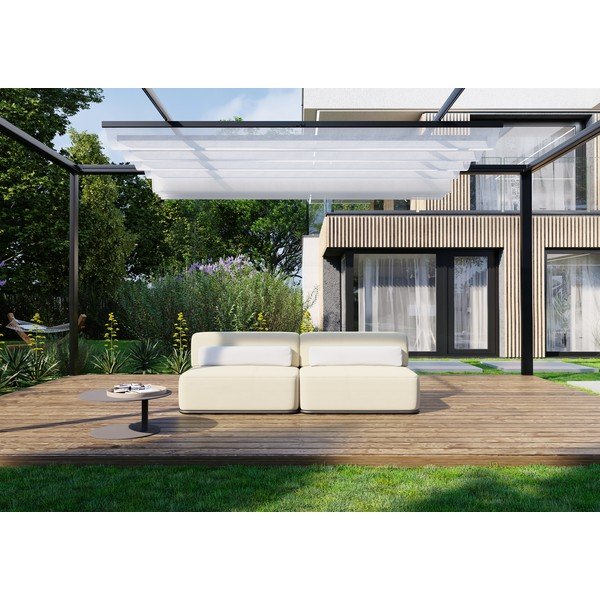 Бежов градински модулен диван 204 cm Straw - Sit Sit-image-1