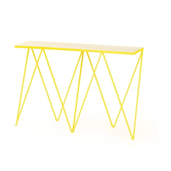 Žlutý konzolový stolek &New Giraffe