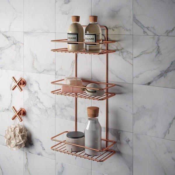 Рафт за баня с три етажа Copper - Metaltex-image-1