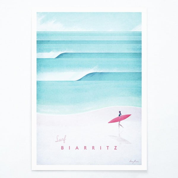 Плакат , 30 x 40 cm Biarritz - Travelposter