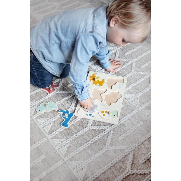 Дървен  пъзел (брой части 6) Dinosaurs – Kindsgut-image-3