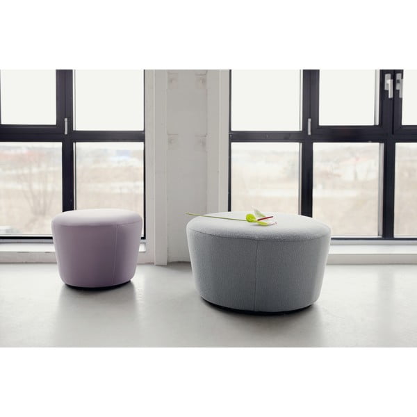 Коняк кафяв кожен пуф , ø 72 cm Naïve - EMKO-image-1