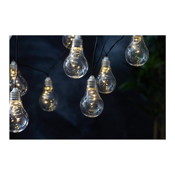 Бяла слънчева LED светлинна верига, подходяща за използване на открито, дължина 1,9 м Glow - Star Trading-image-2