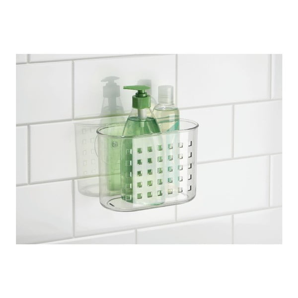 Transparentní samodržící košík iDesign Mini Shower-image-1