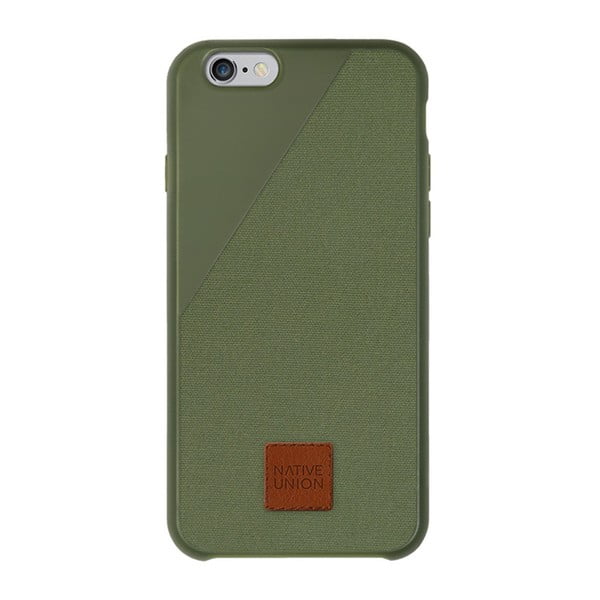 Тъмнозелен калъф за мобилен телефон за iPhone 6 и 6S Plus Clic 360 Case - Native Union