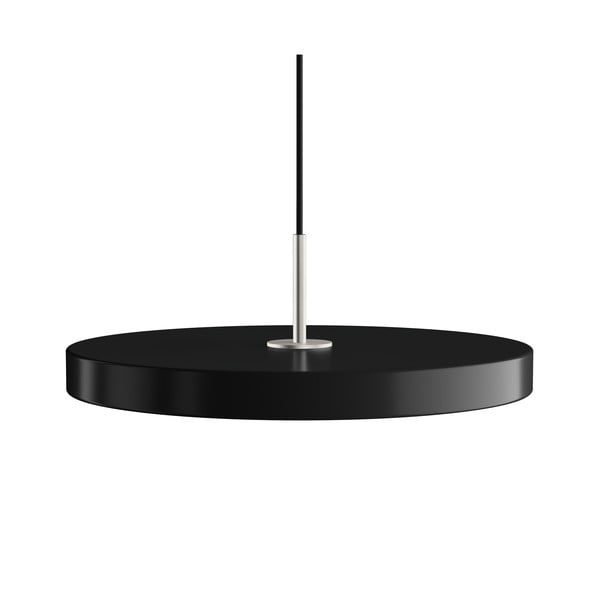 Черно LED затъмняващо се висящо осветително тяло с метален абажур ø 43 cm Asteria Plus Medium – UMAGE