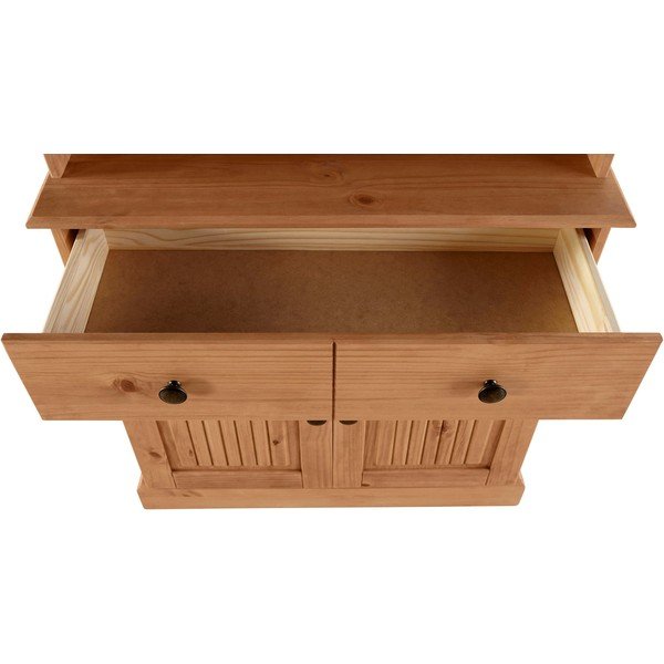 Витрина от масивен бор в естествен цвят 181x34 cm Mille – Støraa-image-4