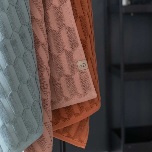Кафява памучна кърпа 50x95 cm Geo - Mette Ditmer Denmark-image-2