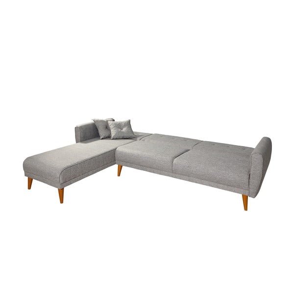 Светлосив ъглов диван Aria – Balcab Home-image-4