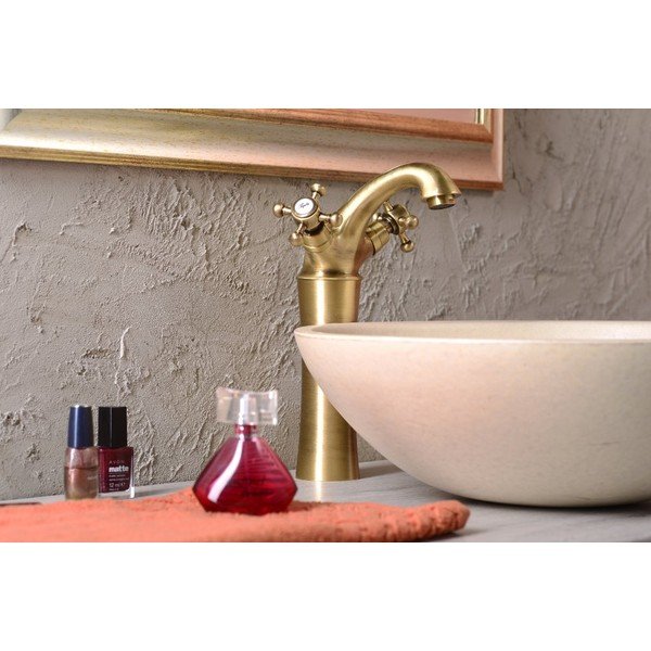 Стояща батерия за мивка в бронзов цвят Antea – Sapho-image-1