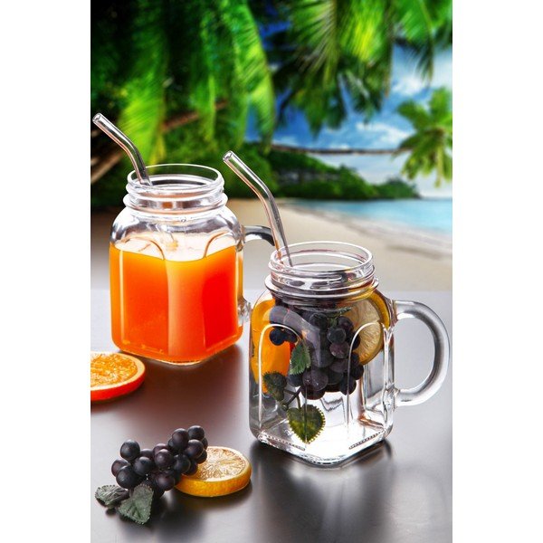 Стъклени чаши в комплект 2 бр. 450 ml – Hermia-image-1