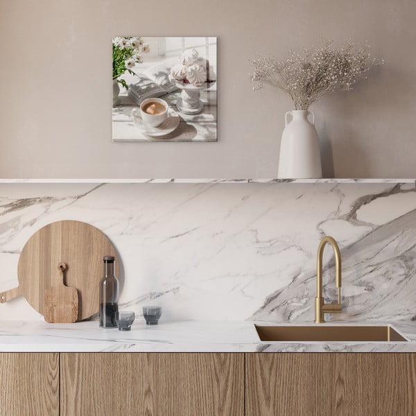 Картина върху стъкло 30x30 cm Meringue – Styler-image-1