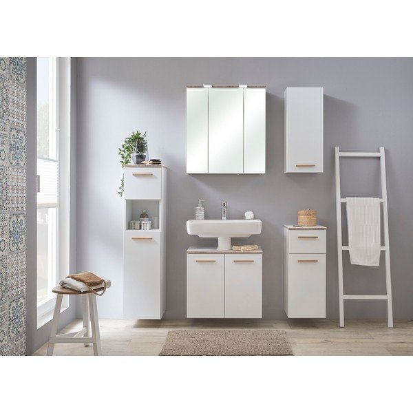 Бял висящ шкаф за баня 30x72 cm Set 931 - Pelipal-image-4