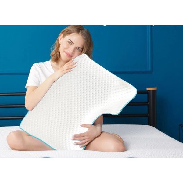 Анатомична възглавница с пълнеж от мемори пяна 40x58 cm – Mila Home-image-1