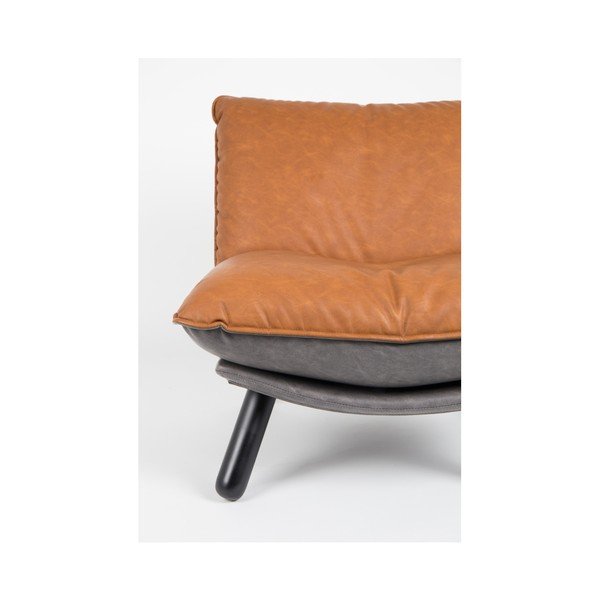 Кафяв фотьойл Lazy - Zuiver-image-3