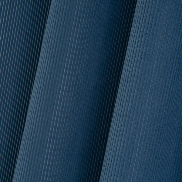 Синьо  перде от рипсено кадифе 140x260 cm Merely – Casa Selección-image-3