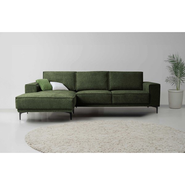 Зелен шенилов ъглов диван (ляв ъгъл) Copenhagen – Scandic-image-1