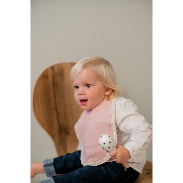 Розов муселинов лигавник Paris - Kindsgut-image-1