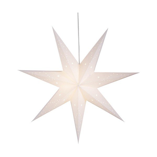 Бяла висяща коледна светлинна украса Saturnus – Markslöjd